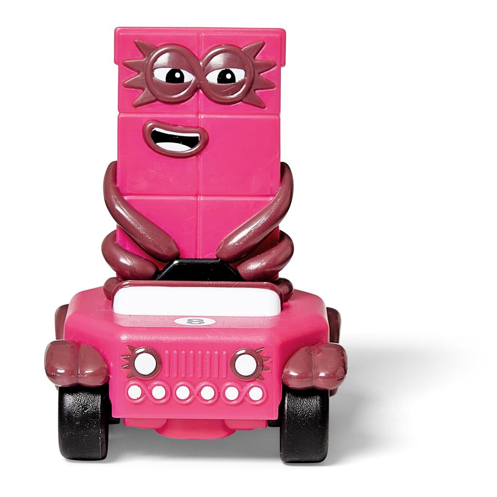 Numberblocks Numberblocks Miniature Car Figure Set, 6-10 Character Cars, 5-Piece Set, 96928, Authentic