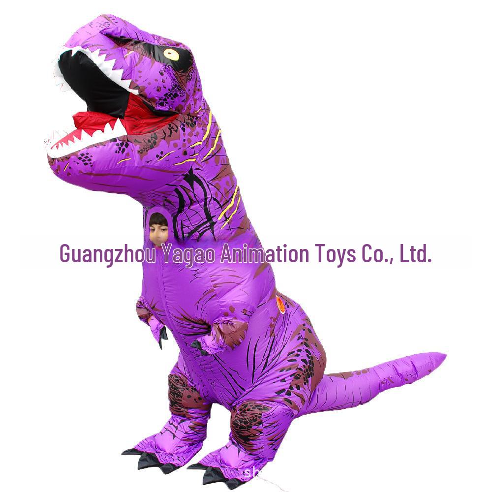 Надувной костюм динозавра тираннозавра рекса для Хэллоуина, Рождества и вечеринок – забавный наряд для ролевых игр