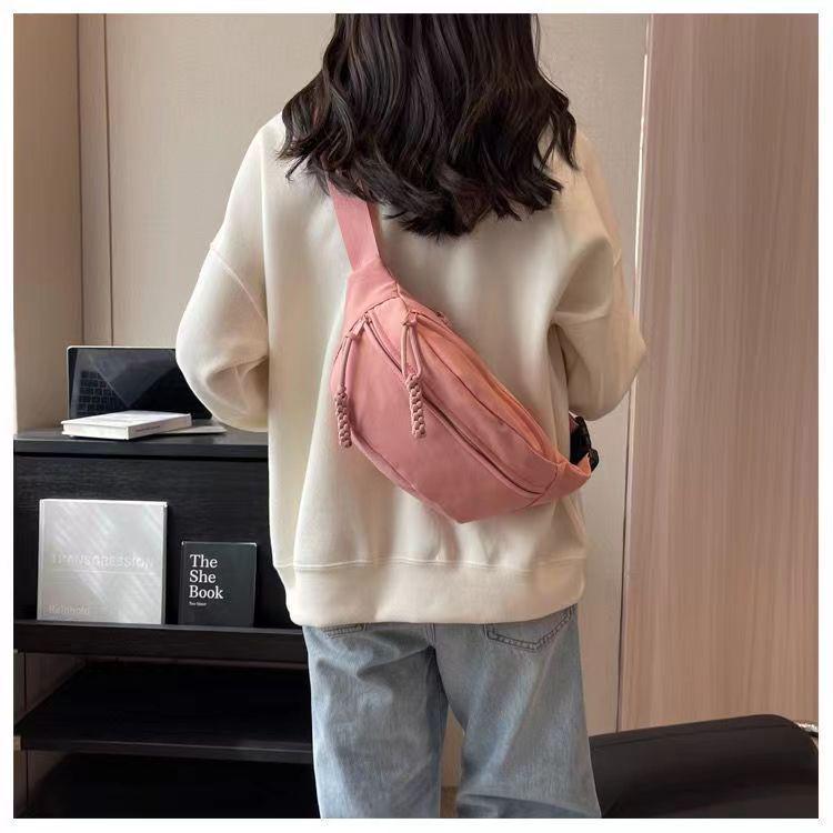 Трендовая универсальная сумка кроссбоди 2025 - Стильная нагрудная и спортивная поясная сумка большой вместимости для студентов