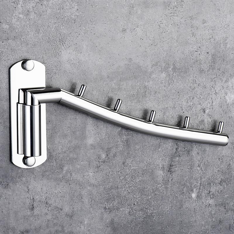 Stainless Steel Swivel Hanger Simple Clothes Hook Saves Space Swinging Clothes Rail Clothes Hanger Clothes Drying Rack
