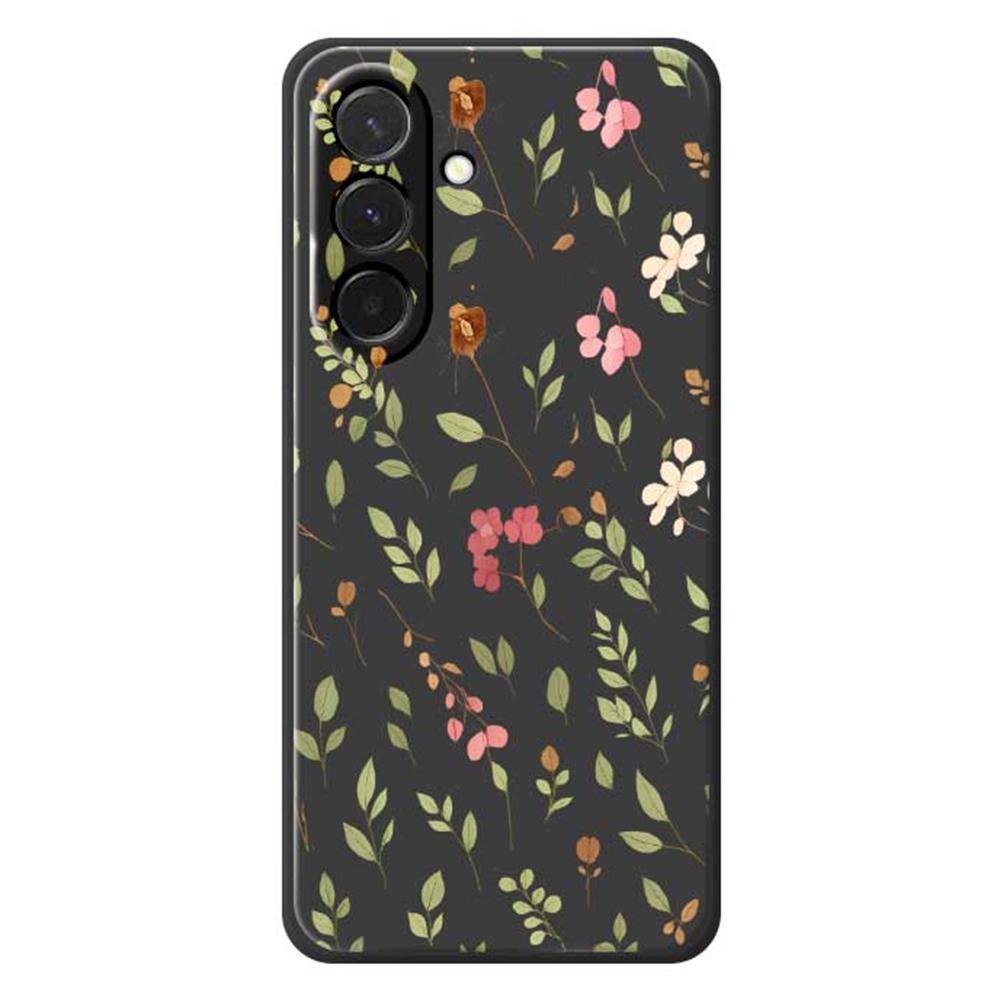 For Samsung Galaxy A36 5G Case Small Flower Leaves Pattern Printing Straight Edge TPU Phone Back Cover