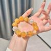 желтый клей цветок браслет