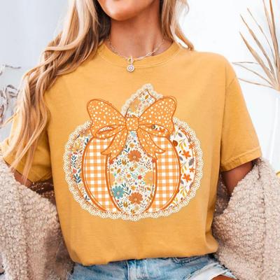 Осенняя футболка с цветком и тыквой, Спортивная одежда, Модная, Повседневная, Универсальная