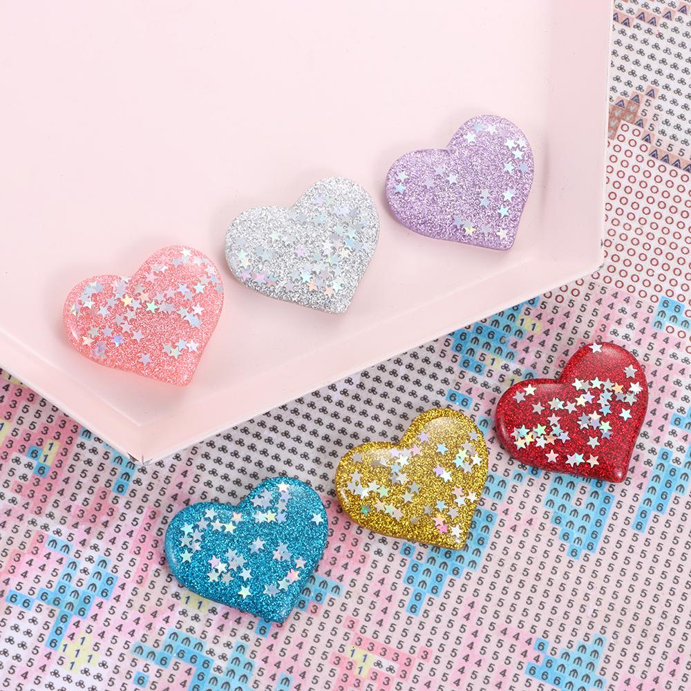 Handmade Diamond Painting Cover Holder Heart-shaped Magnet Cover Core Diamond Painting Tool