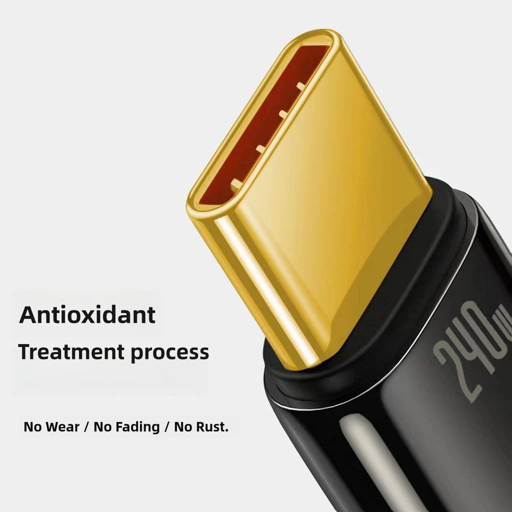 240 Вт цинковый сплав сверхбыстрый кабель для зарядки Type-C на Type-C для iPhone15 Samsung Xiaomi HUAWEI MacBook