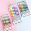 9Colors/Set Large-capacity Hand Accounting Pen Set Quick Drying Highlighter Mark Pens Stationery