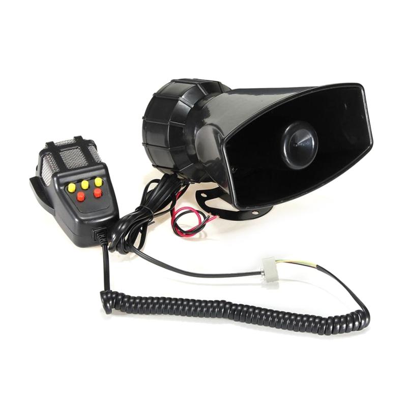 5/7 Звуков Автосигнализация Сирена Звук Электронная Сирена Громкий Автомобильный Предупреждающий Сигнал