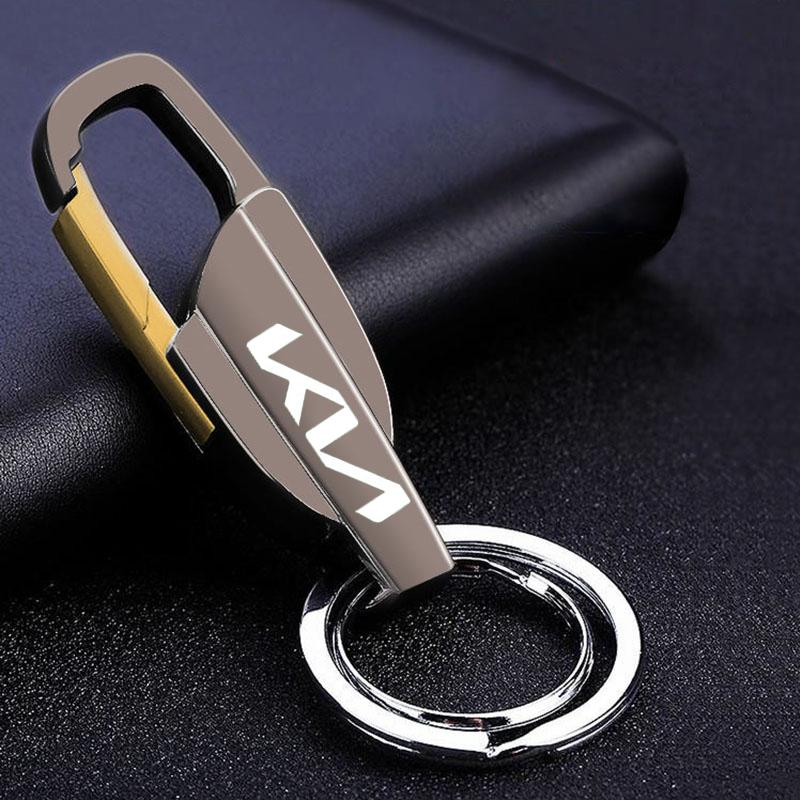 JUNT9 Suitable for Kia Sportage Ceed Picanto Rio ProCeed Niro Morning Stonic 5 3 4 K7 K5 K8 K3 Metal Keychain Car Accessories