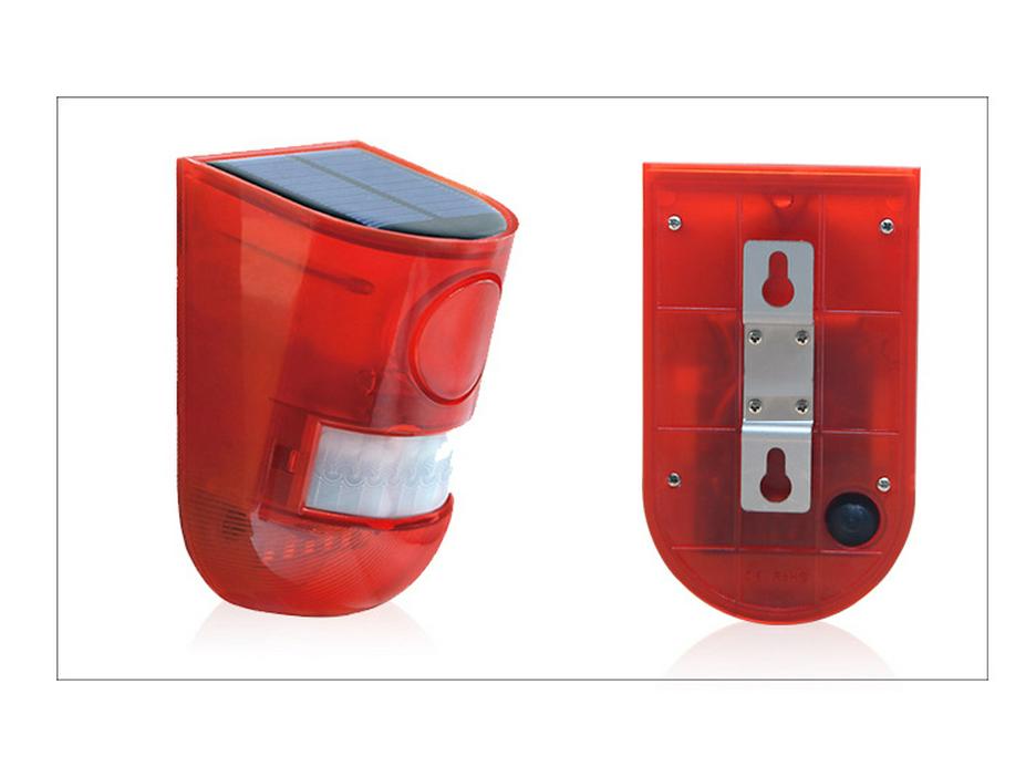 Сигнализация с инфракрасным датчиком на солнечной батарее и световой отпугиватель животных с пультом дистанционного управления