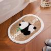 Kapibara bathroom floor mat toilet non-slip carpet toilet quick-drying imitation cashmere foot mat toilet floor mat