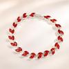 Colored Zircon Chain Bracelet Light Luxury Hand Jewelry Unique Women Bracelet  Daily Wear