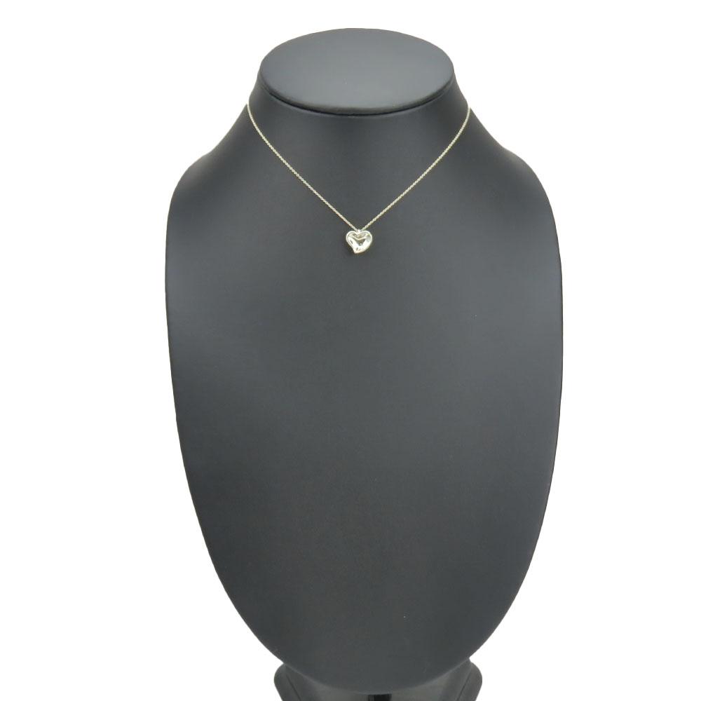 Used TIFFANY&Co. Necklace Curved Heart Silver925 4.3g Silver El Saperetti