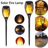 Outdoor Solar Flame Light with 12 SMD Lamp Beads Torch Light Sensor Light Garden Patio Outdoor Decoration Ground Insert Lawn Light
