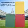 3 Pcs Soccer Referee Penalty Cards Set Green Red Yellow Cards Football Warning Ejection Delay Cards for Sport Competition Referee Accessories
