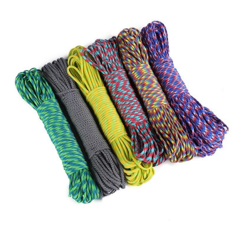 1Pc Umbrella Rope Jewelry Woven Rope Multi-functional Mountaineering Paratrooper Traction Rope Escape Life-saving Equipment Safety Umbrella Rope