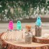 5/10pcs Small Drift Bottle Glass Jars Decoration DIY Containers Mini  Message Vials Ornament Cork Stopper Rainbow Wishing Bottle