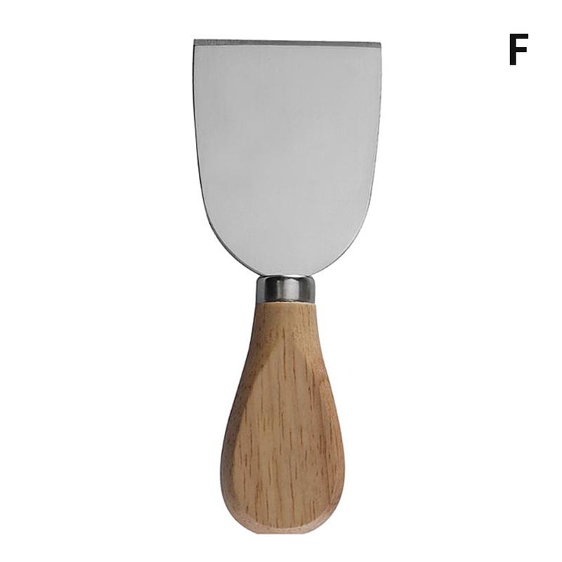 1шт стальные ножи для сыра из нержавеющей стали с бамбуковой деревянной ручкой для нарезки сыра