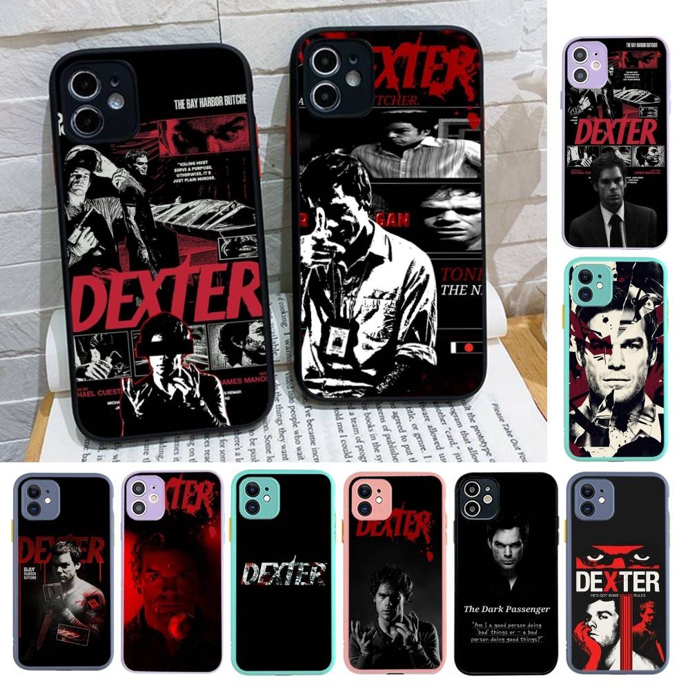 Чехлы для телефона Декстер Морган Для IPhone 16 15 14 Plus 13 12 11 Pro Max Матовый Мягкий Бампер Чехол для телефона