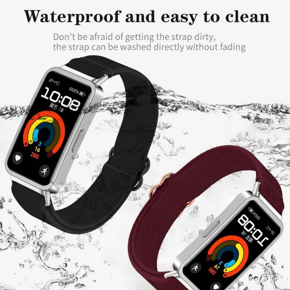 Нейлоновый эластичный ремешок для часов, регулируемый сменный ремешок, удобный ремешок-петля для Huawei Band 10/9/8, аксессуары для умных часов