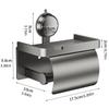 Wall-Mounted Toilet Roll Paper Storage Rack Suction Cup Bathroom Paper Holder  for WC Decor
