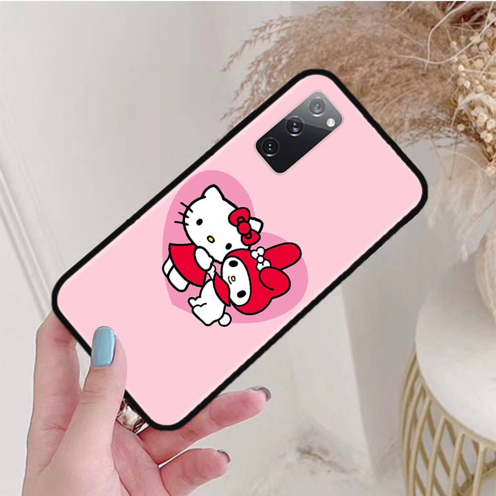 Черный чехол для Xiaomi Poco X6 X4 M5 M6 F5 F6 C65 C55 C50 C51 C40 Pro Redmi 14C A3X 13C 12C 11T 10A 9C Note 7 6 8A Plus L-13 Cute My Melody