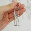 Oki Seisakusho Laundry Hanger, 28 Pinch, Foldable, Tangle-Resistant, Stainless Steel, DL 00381-4