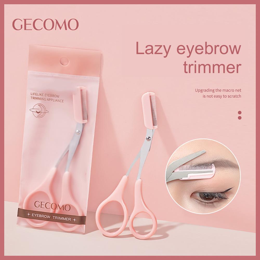 GECOMO Набор для стрижки бровей, лезвие для выскабливания бровей с защитой от царапин и расческой для бровей