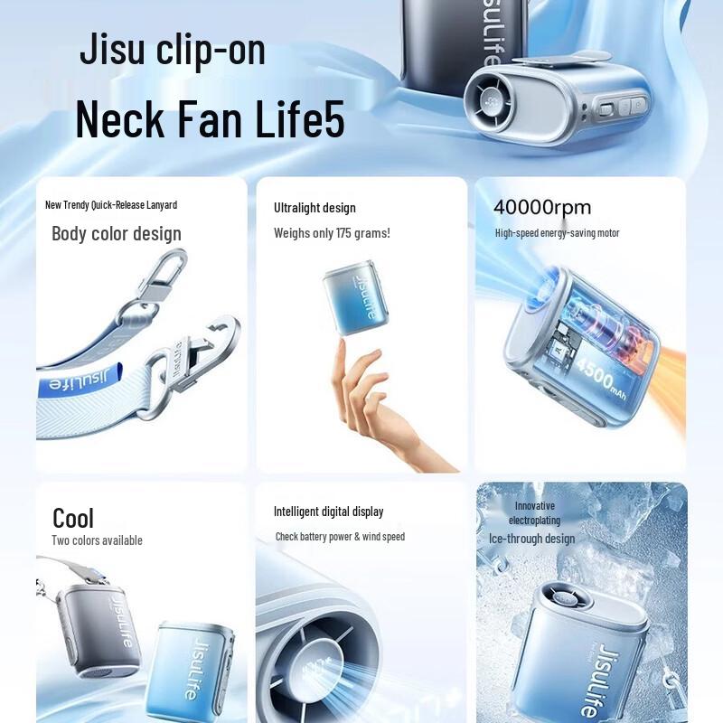 Портативный ручной вентилятор Jisuno Life5