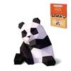 ORIGAMIPLANET 3D Origami Paper Craft Kit Panda Fun DIY 3D Panda Paper Art Model for Teens Easy Handmade Animal Figure Sculpture Gift Set for Bookshelf