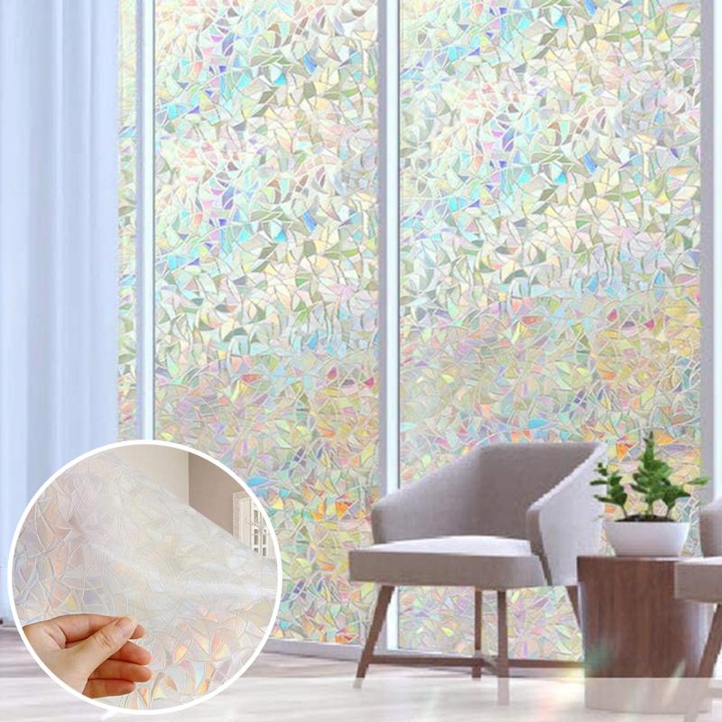 Тонированная оконная пленка Декоративная пленка для приватности Наклейки на окна для ванной комнаты и кухни УФ-блокирующая оконная пленка Домашний декор