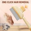 Self Cleaning Flea Comb Knot Removes Cat Grooming Brush  for Short and Long Hair Cats