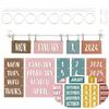 Bohemian Classroom Home Decoration Flip Calendar Label Paper Card