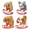 Kids Electric Plush Dog Toy Walking Barking Tail Wagging Interactive Puppy Plushie Toy Toddlers Boys Girls Educational Simulation Animal Toy