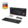 Perixx Keyboard Wired Pantograph Key Slim Design Type C Hub x 2 Included Guaranteed English Layout Black PERIBOARD-215BUS USB-A & [Genuine Product]