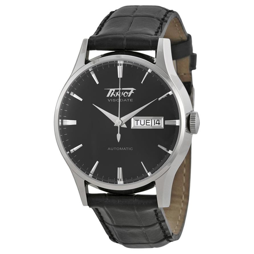 Tissot Ностальгическая Классическая Серия Автоматический Механический Механизм 30 Метров Черный Циферблат Корпус из Нержавеющей Стали 316L Кожаный Ремешок T019.430.16.051.01 40 мм
