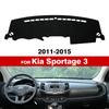 Для Kia Sportage 3 2011 2012 2013 2014 2015 Накладка на приборную панель Солнцезащитный коврик Защита от УФ-лучей Ковры Автоаксессуары Чехол на приборную панель автомобиля