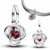 Медные twelve month birthstone сердце вечность шармы бусины кулон подходят к оригинальному браслету для женщин тонкие ювелирные изделия