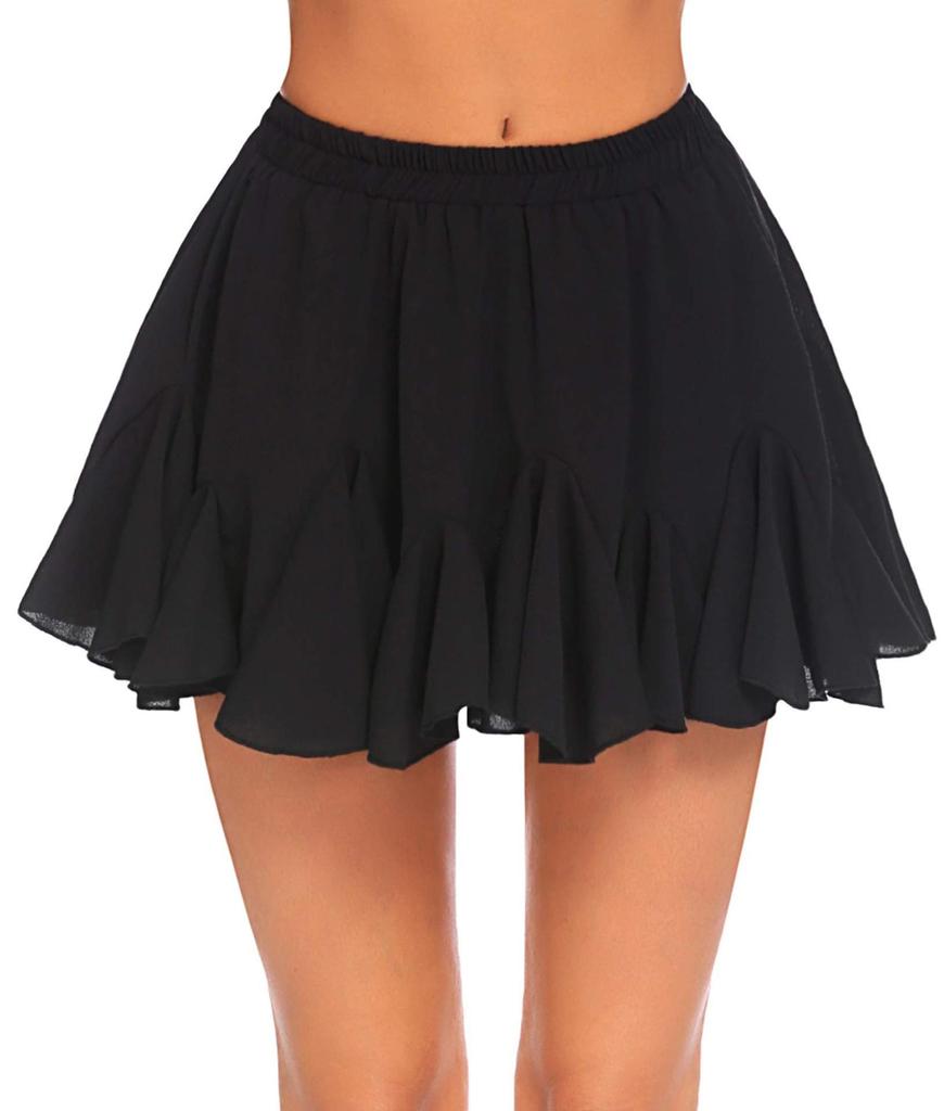 2025 Summer Y2K Ruffle Pleated Mini Skirt - Cross-Border European & American Trend