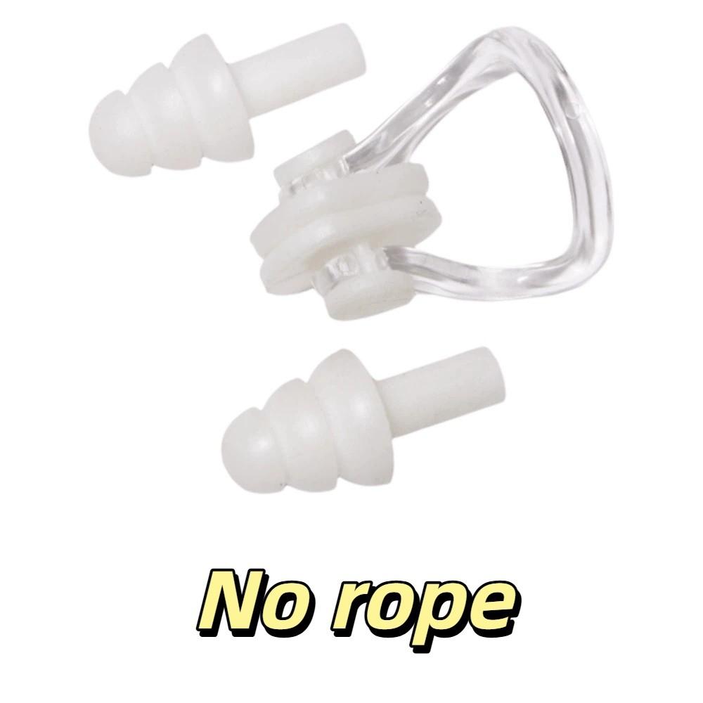 Swim Ear Plugs Shower Ear Plugs Diving Surf Nasal Protection Earplugs Nasal Clip Silicone Earplugs