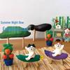 Летняя ZAKKA Фигурка арбузного кота: Модный смоляной декор для игрушек и DIY-коллекция из слепых коробок