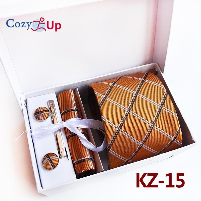 Cozy Up Набор из 6 предметов, мужские галстуки с узором пейсли, включая галстук, квадратный шарф, манжеты, зажим для галстука, подарочная коробка
