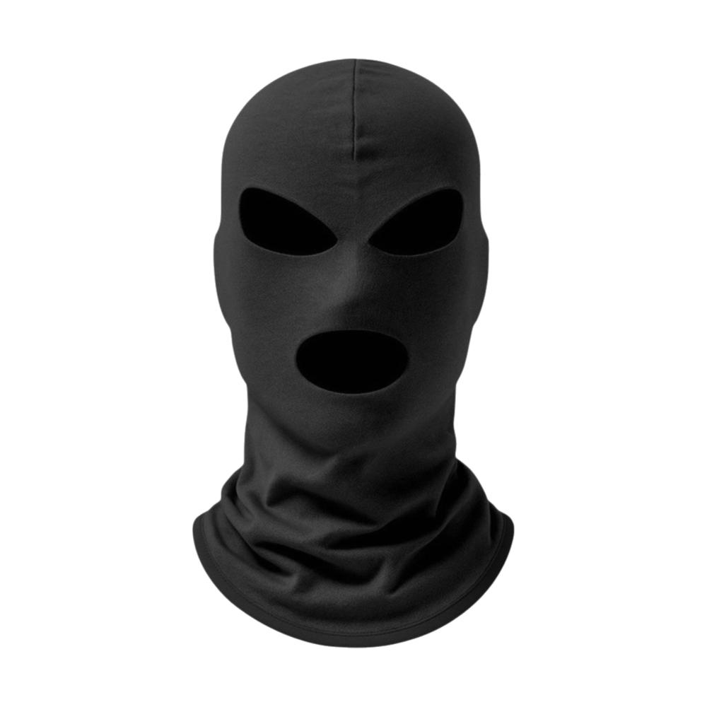 Thickened 3-hole Pullover Cap Solid Color Mask Neck Hat New Cycling Balaclava Hats Bicycle
