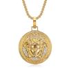 Jewelry Titanium Steel Gold-plated Diamond Greek Mythology Pendant Necklace