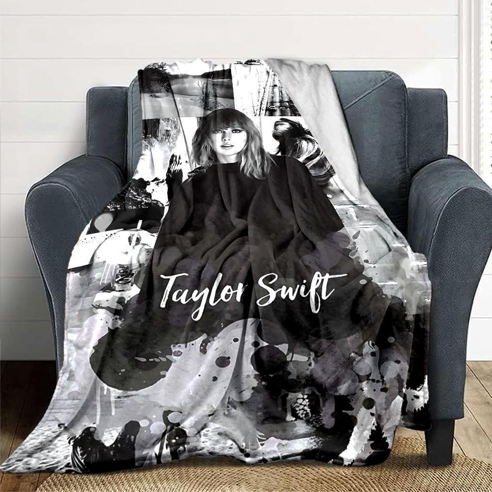 Taylor Swift Artwork Blanket Soft Throw Blanket For Home Bedroom Bed Sofa Travel Office Solid Christmas Blanket