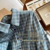 Big Brand Plaid Flannel Shirt with Heart Embroidery & Contrasting Buttons