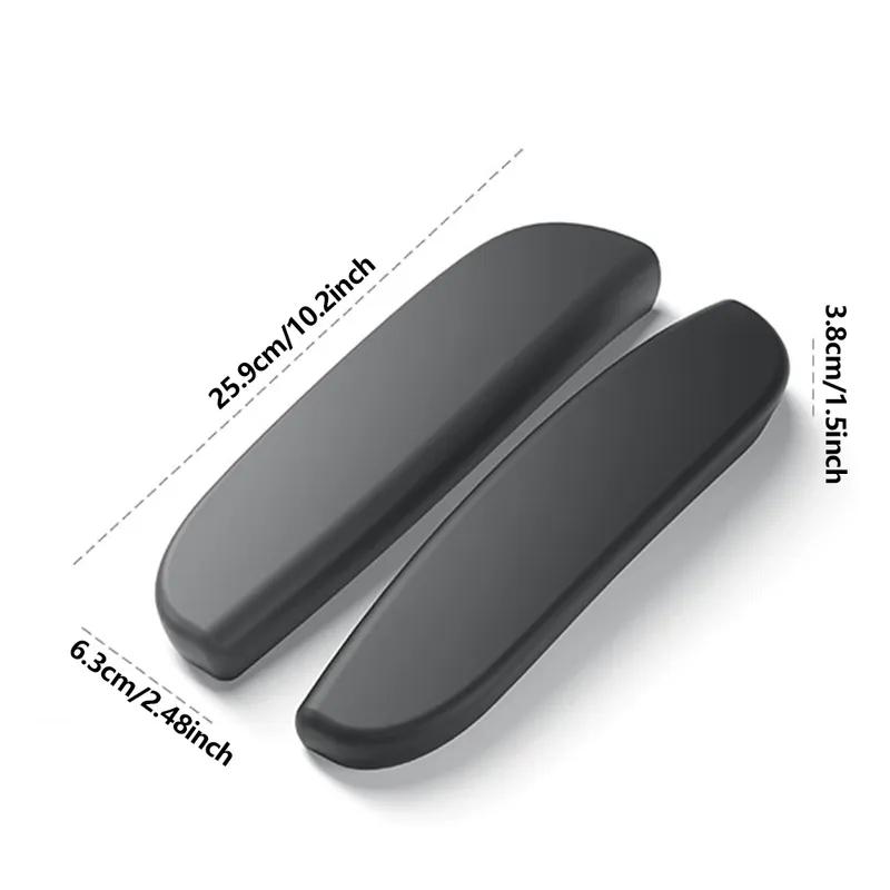 1Pair Car Handrail Silicone Protective Cover for Tesla Model YL 2025+ Car Interior Mouldings Second Row Armrest Protective Cover