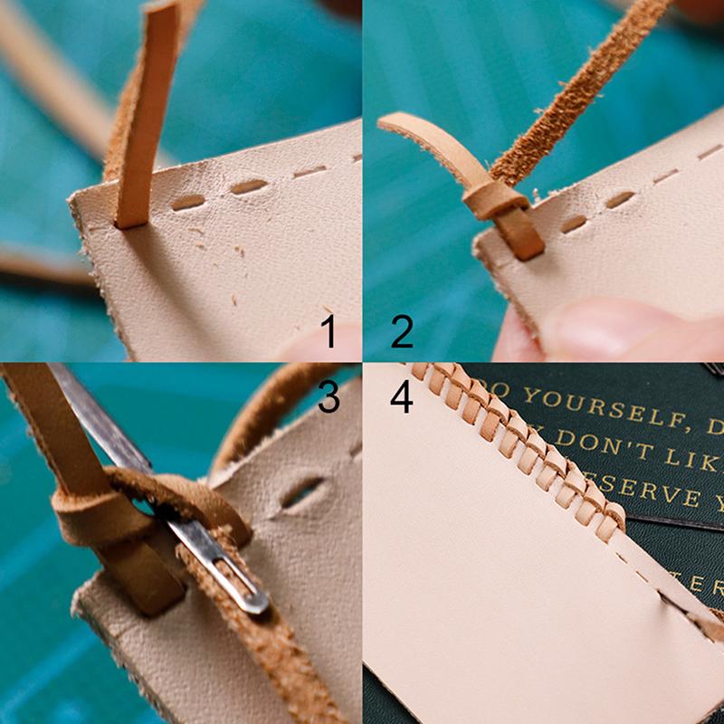 3Pcs Leather Sewing Craft Tool Leather Rope Needle Leather Needle Double Hole