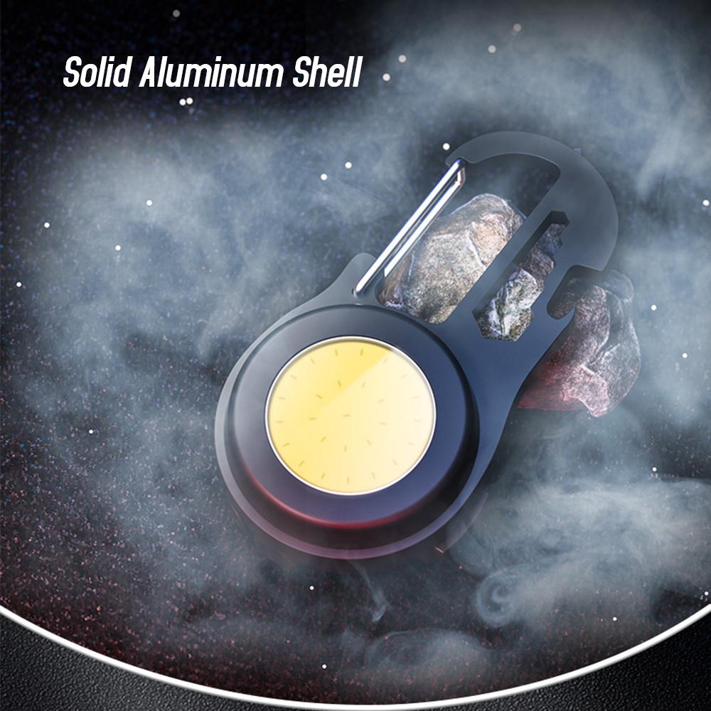 Мини-брелок-фонарик, светодиодный брелок для ключей, фонарик, вращающийся на 180 градусов, перезаряжаемый магнитный светильник