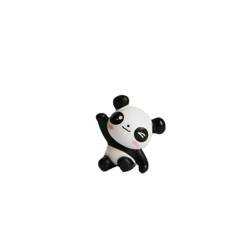 8 Styles Panda Doll Figure: Car Ornament, Scenic Spot Gift, Fridge Magnet, PVC Toy