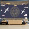 Chinese Crane Decoration Mural Tapestry Wall Hanging Bohemian Style Living Room Background Wall Decor